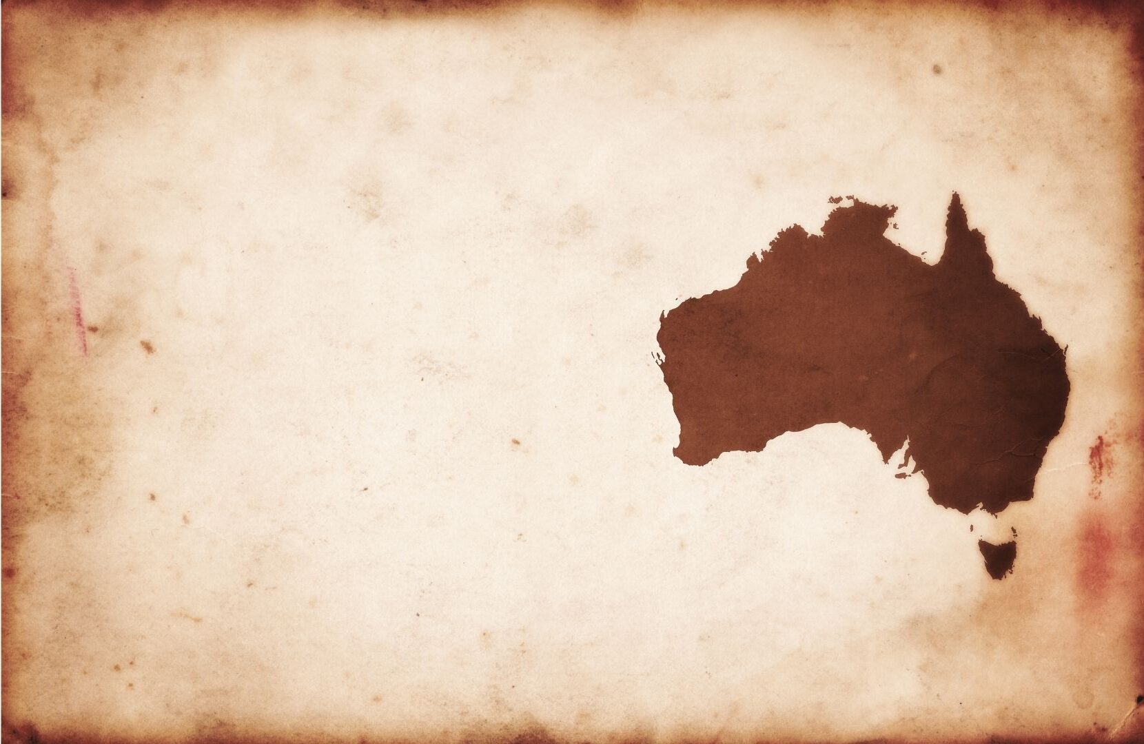 vintage looking map of Australia